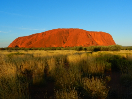 Australiens berühmtester Klotz.  Der Uluru